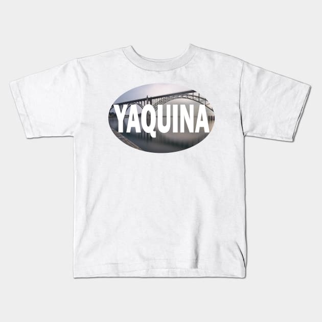 Yaquina Bay Bridge Newport Oregon Kids T-Shirt by stermitkermit